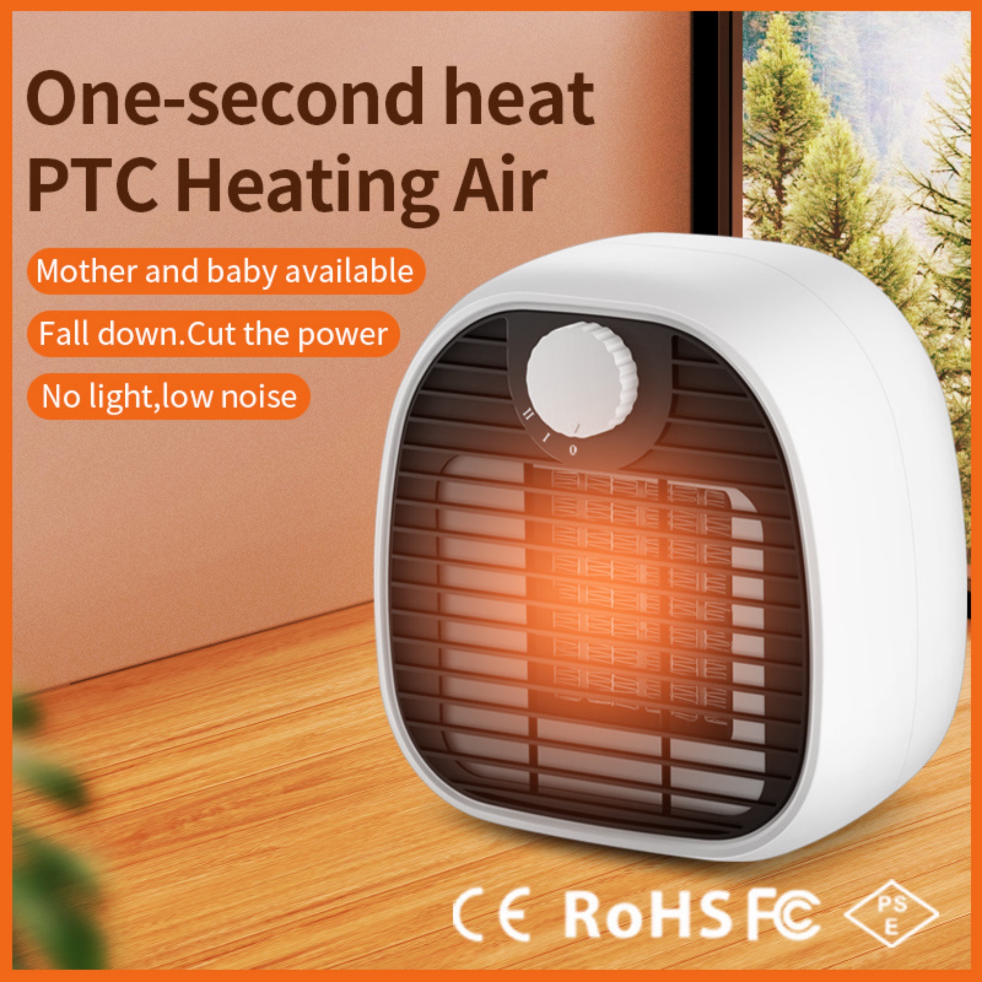 Mini Desk Heater Fan 4