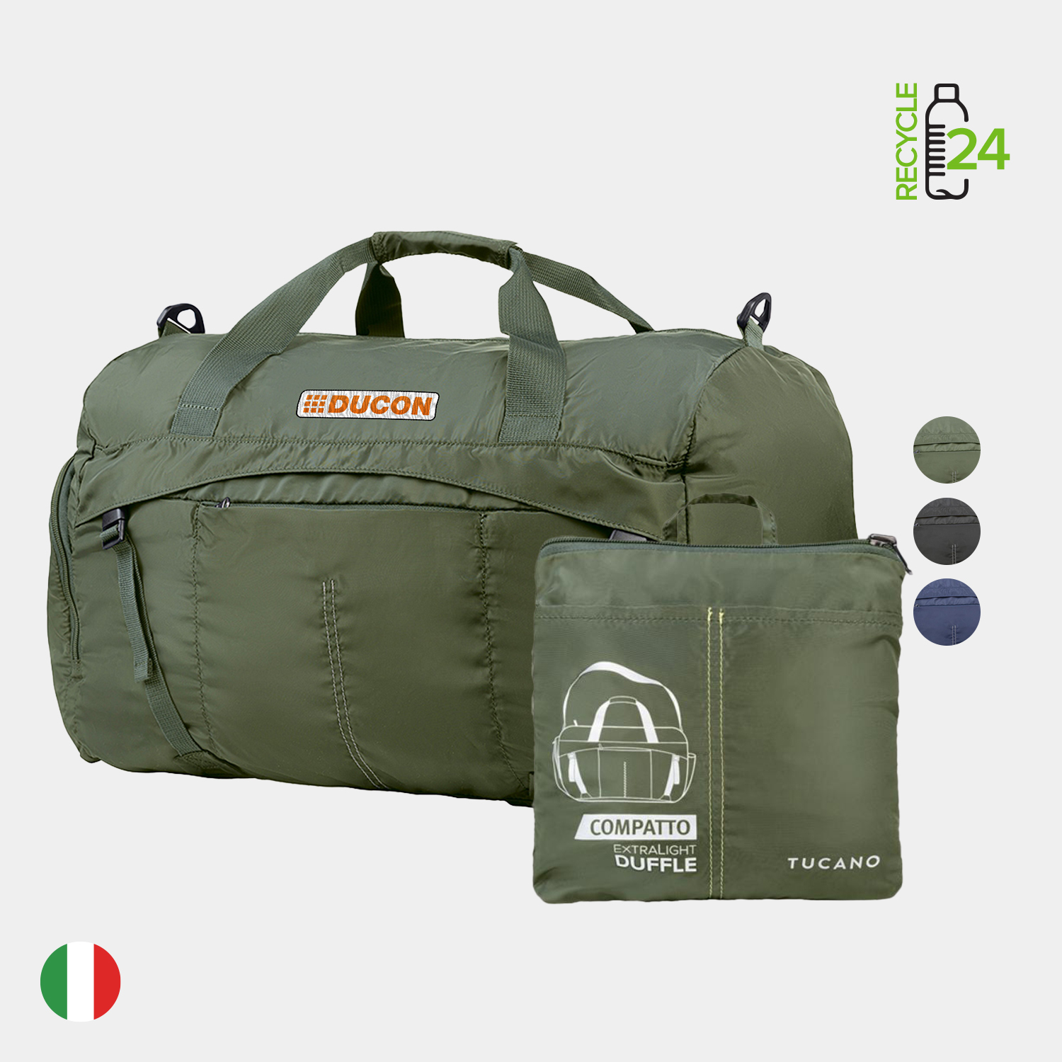 TUCANO - Italy® Recycled Exclusive Foldable Duffle Bag 5