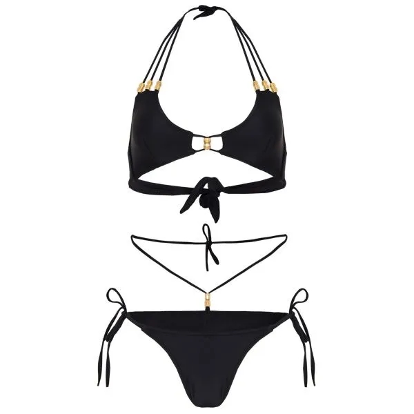 Custom Black String Bikini 5