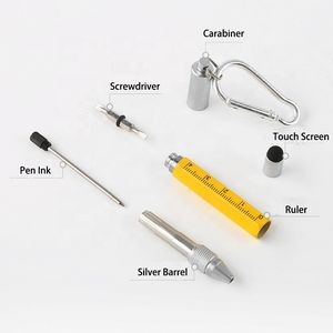 Multi Function 6-In-1 Tool Stylus Twist Pen With Key Chain 4
