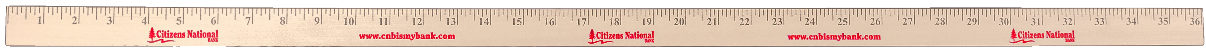 Light Natural Wood Yardstick