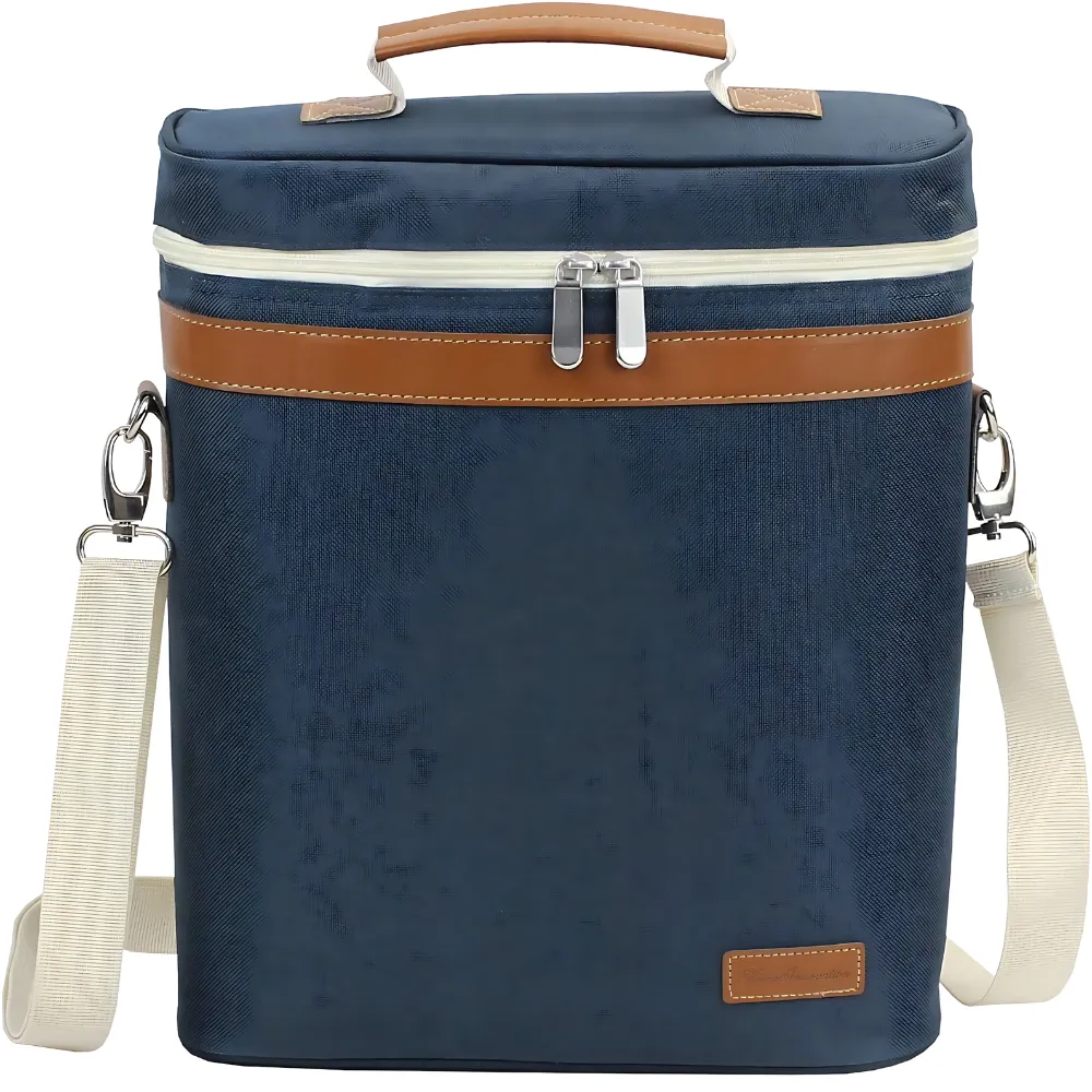3-Bottle Insulated Wine Tote Carrier 6