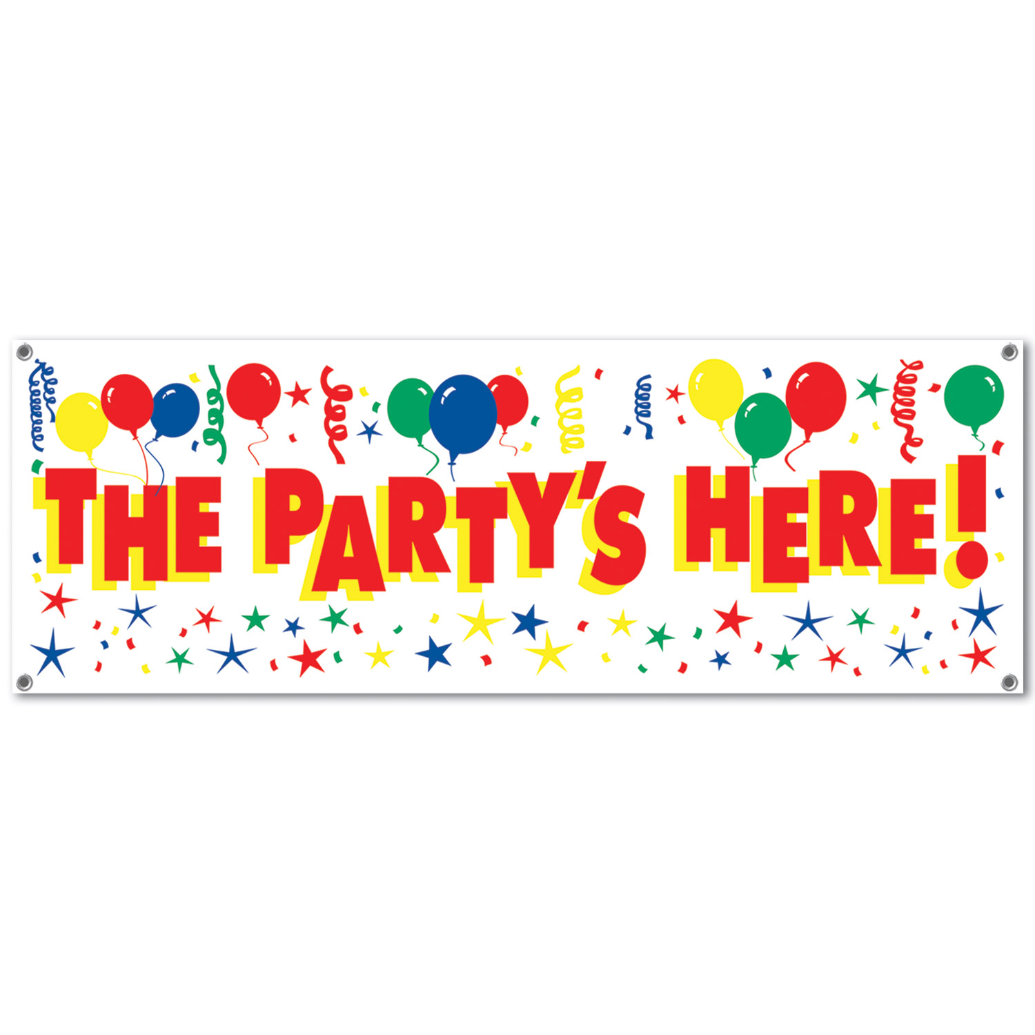 The Party's Here Sign Banner