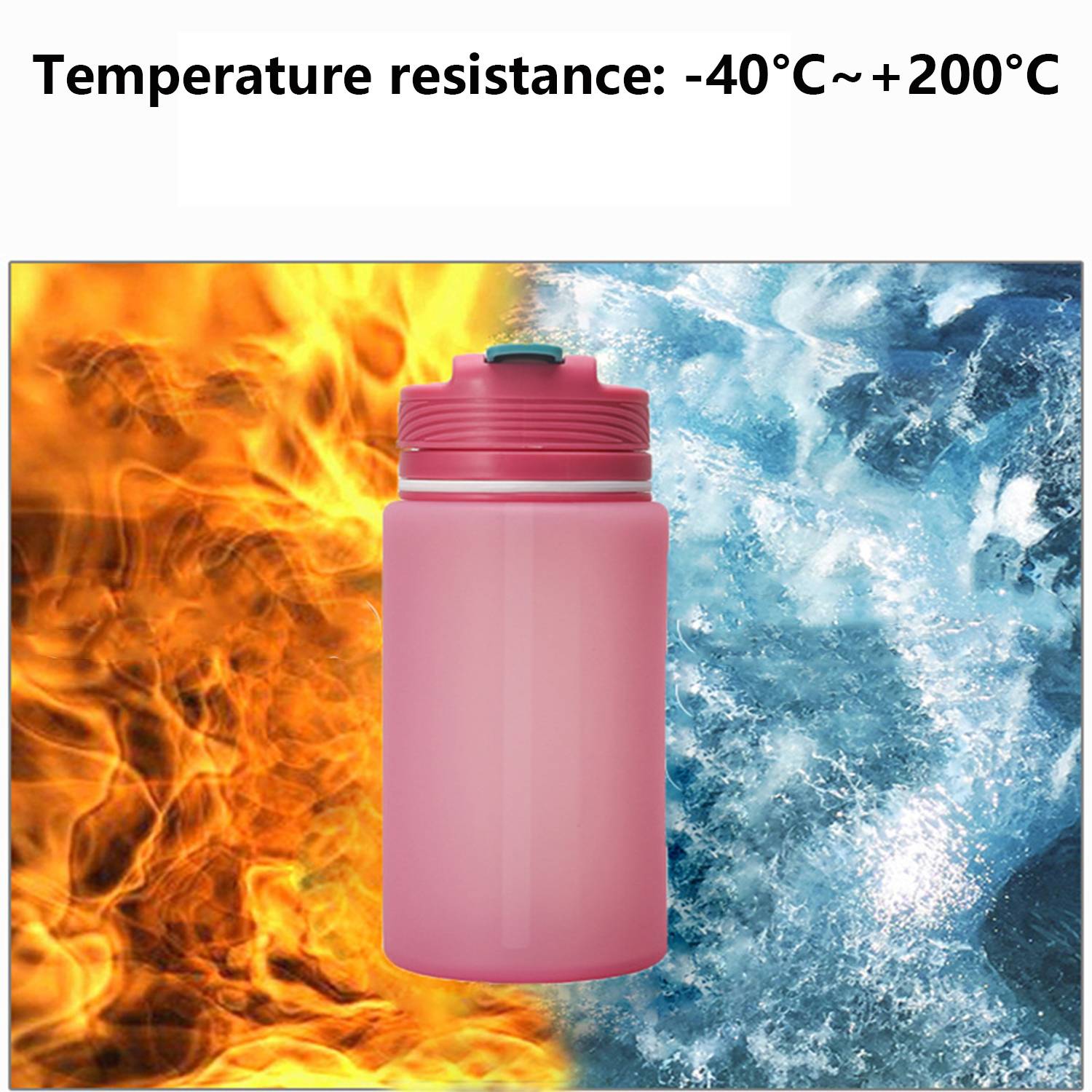 35oz Drop-Proof Portable Silicone Folding Water Bottle 6