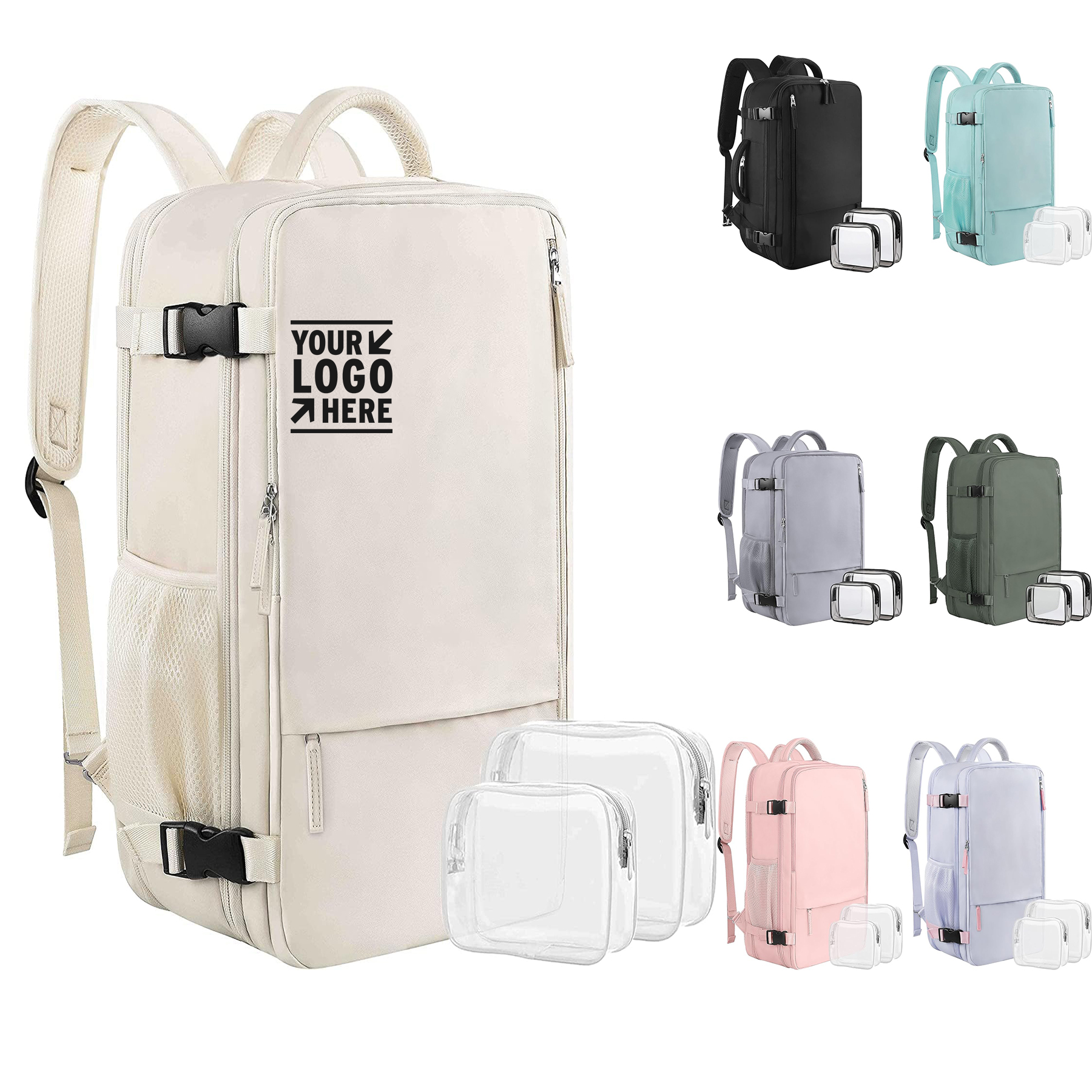 40L Women Large Travel Backpack 17 Inch Laptop Waterproof Casual College Bookbag 2
