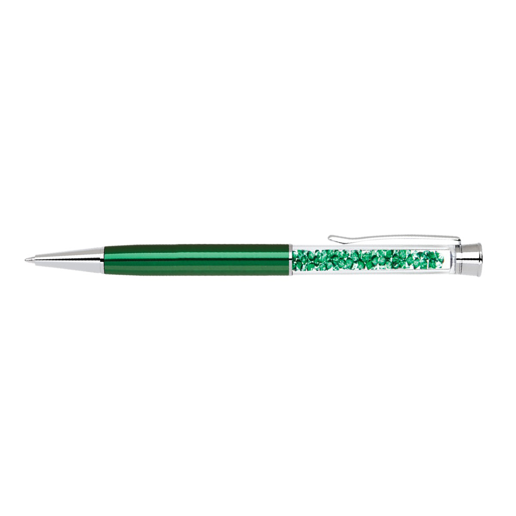 Elegant brass pen with matching crystals and barrel colors 18