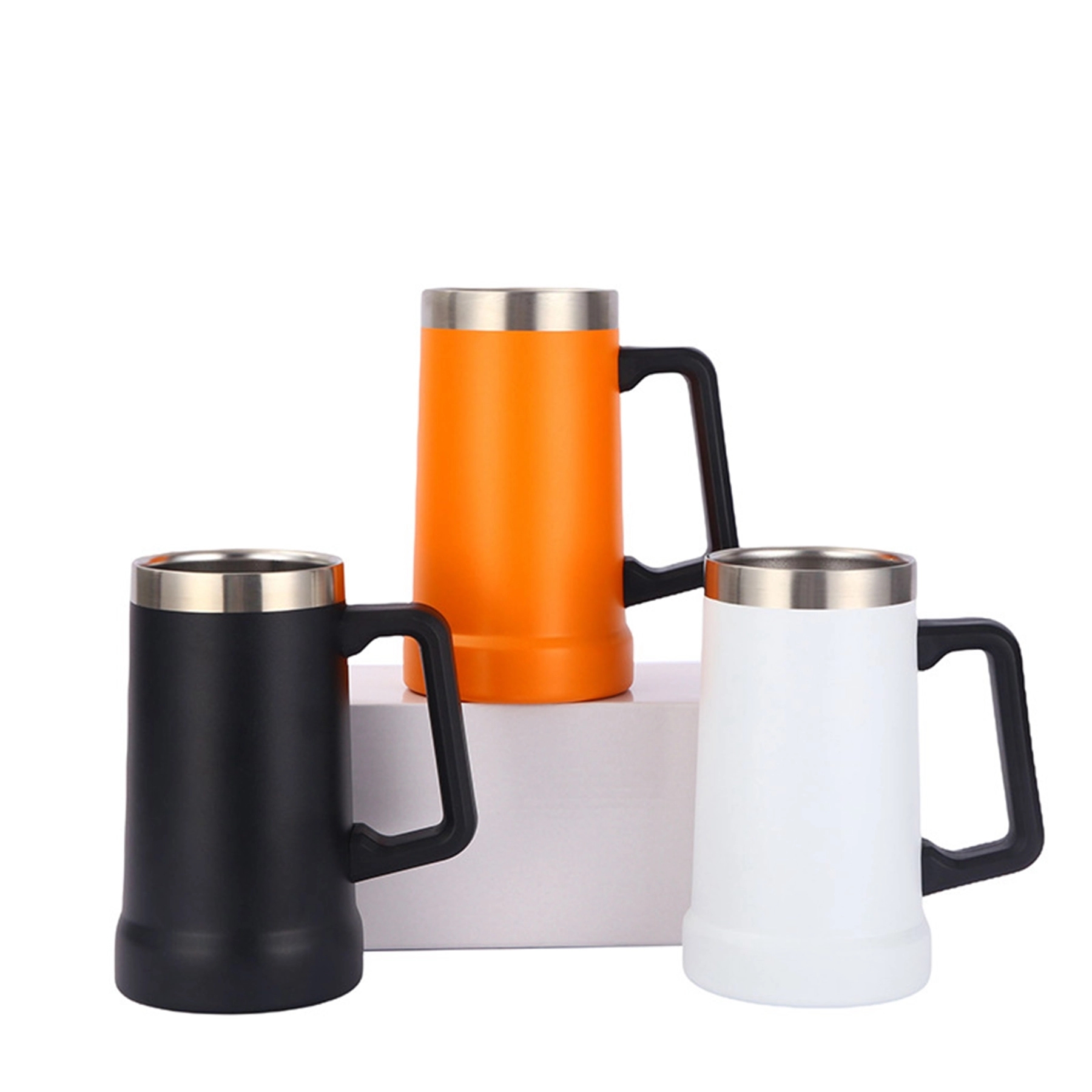 20 Oz Stainless Steel Beer Mug with Handle 39