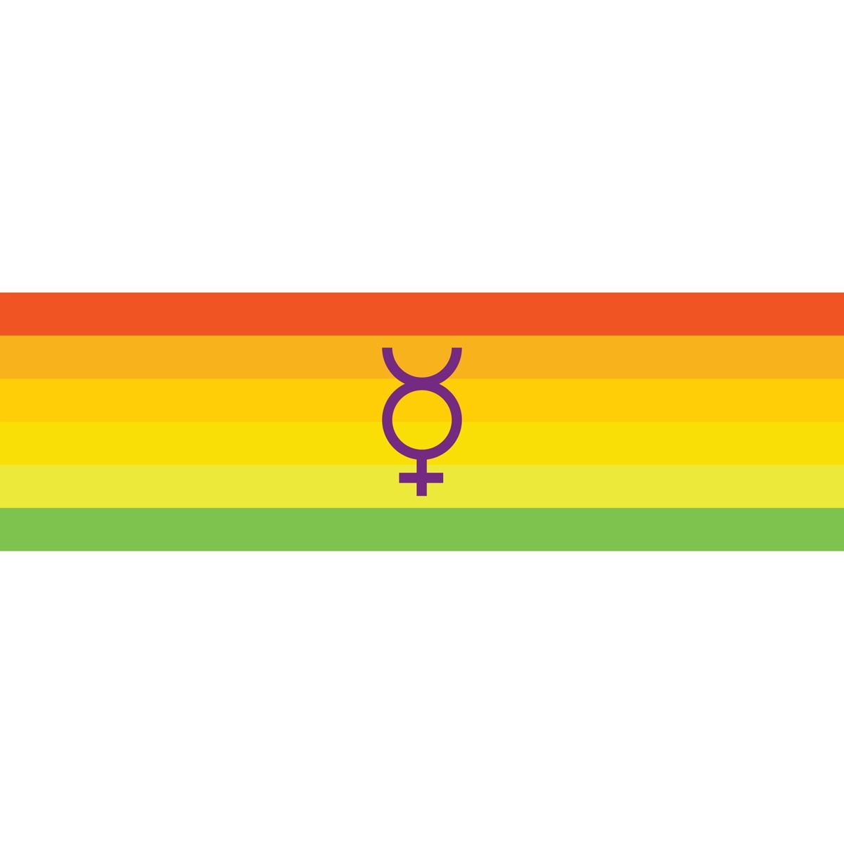Hermaphrodite Window Decals 3" x 10" 1