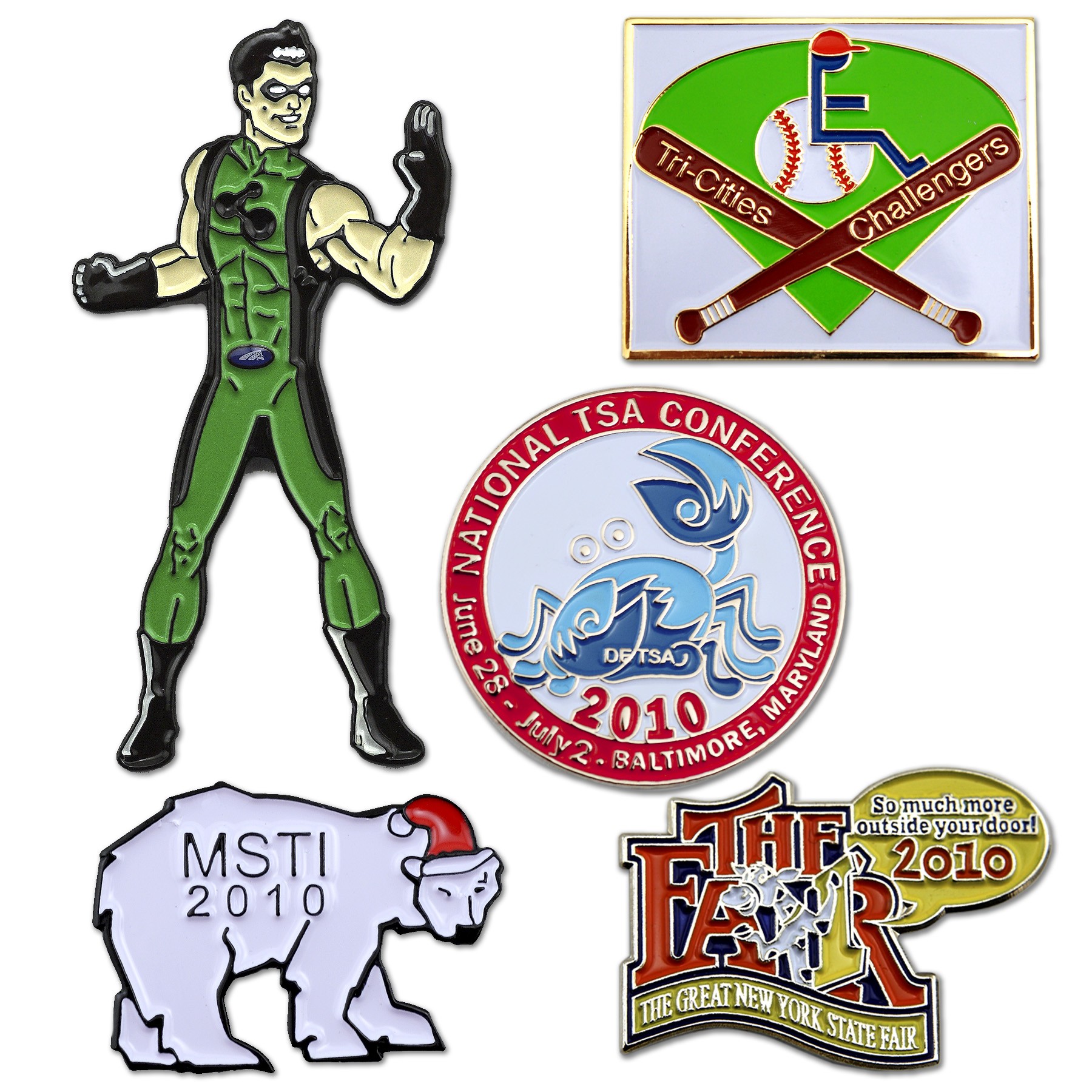 3/4''Economy Die Struck Soft Enamel Lapel Pin 2