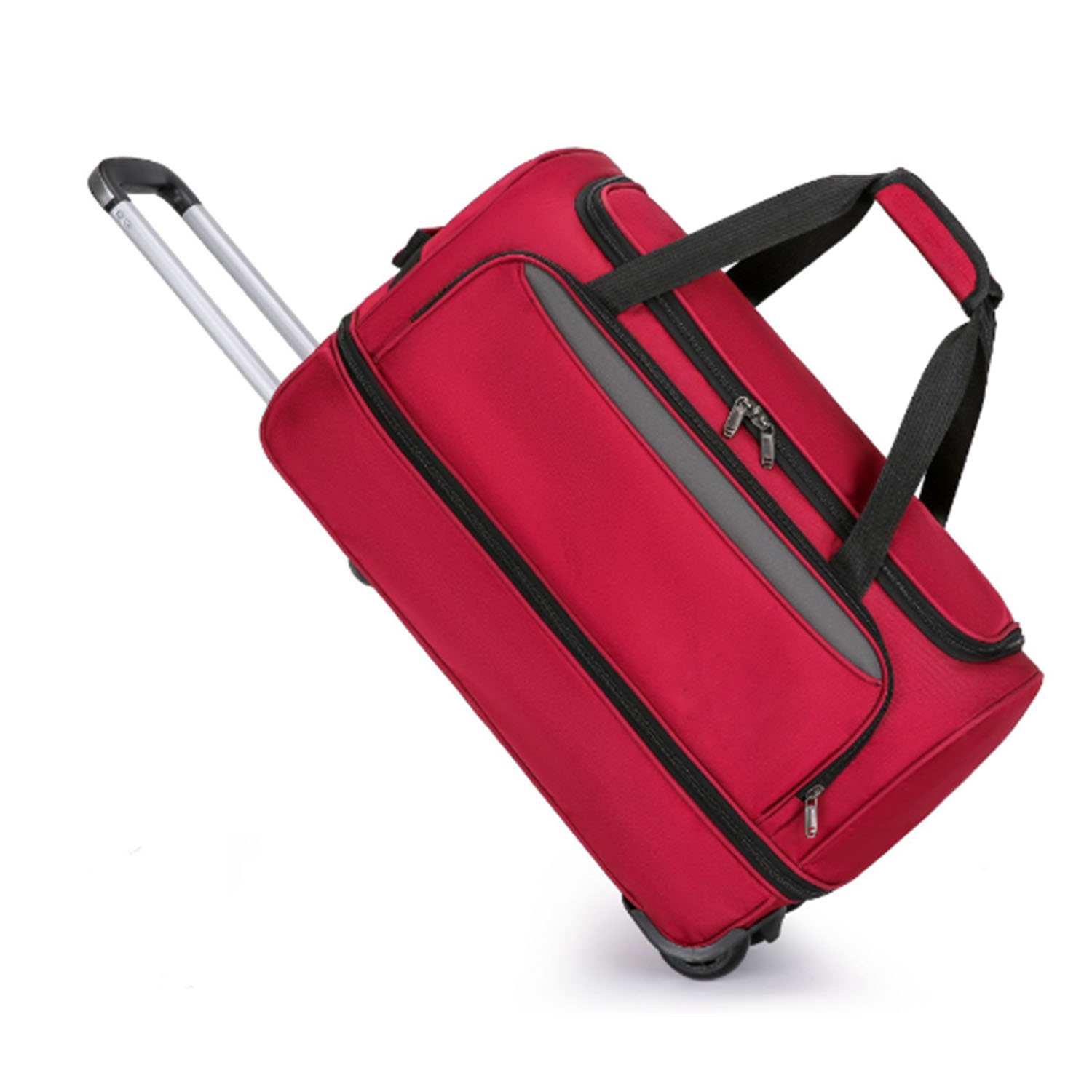 Oxford Bra Foldable Roller Duffel Travel Bag 6