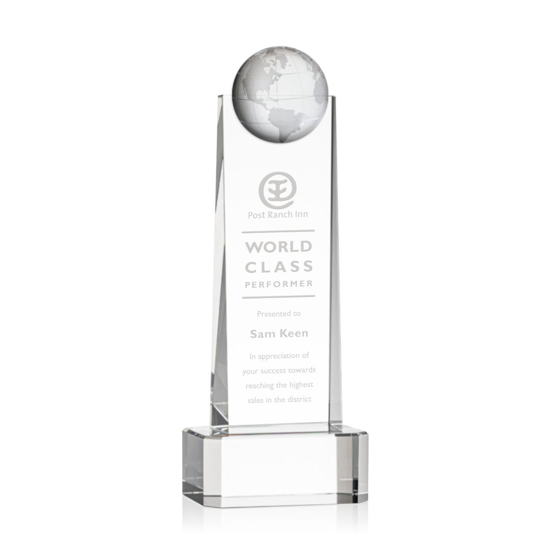 Sherbourne Globe Award on Base - Clear 2