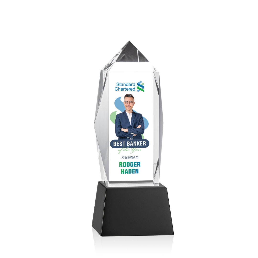 Bloomington VividPrint™ Award on Base - Black 7