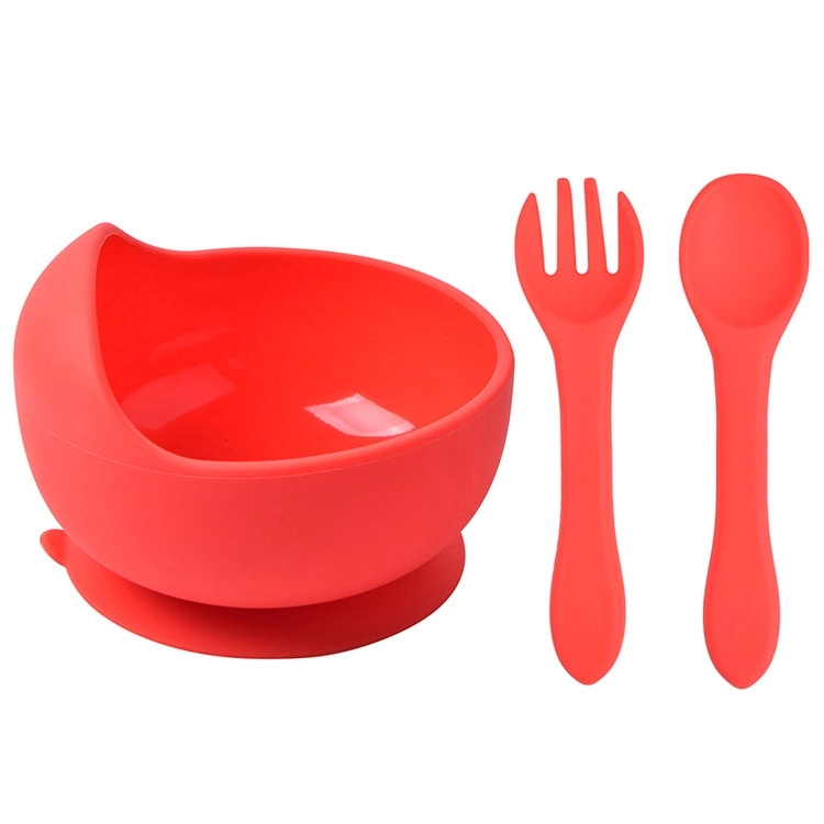 Silicone Suction Bowls for Baby with Spoon and Fork 7