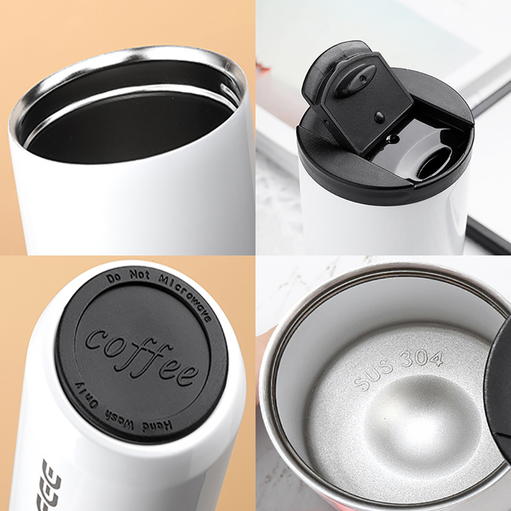 380ML Stainless Steel Coffee Cup Vacuum Cup 4