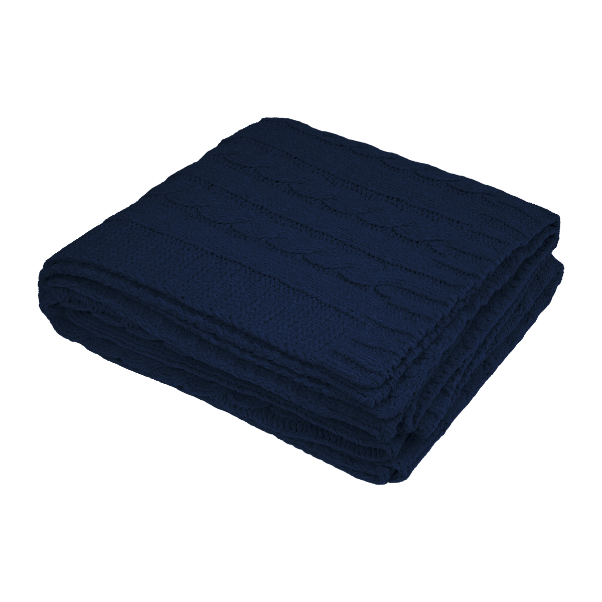 Cable Knit rPET Chenille Blanket 8