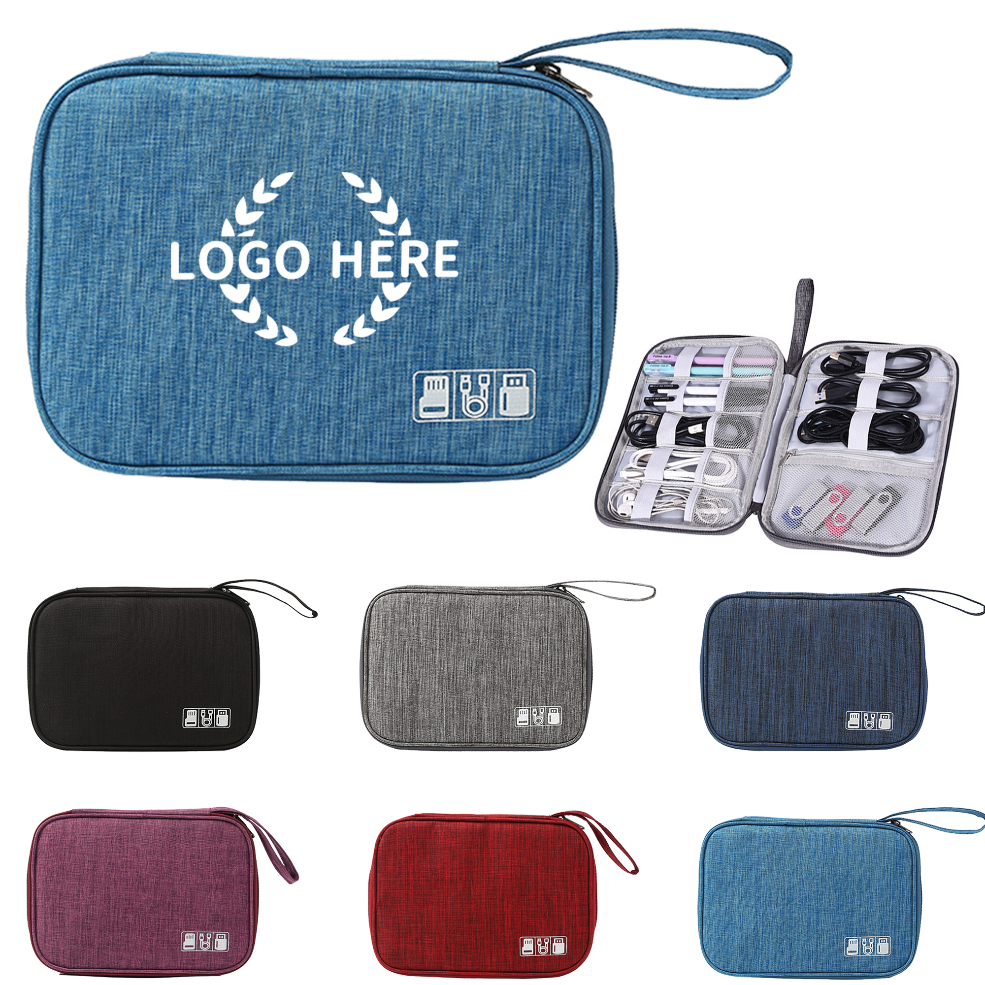 Portable Multifunction Electronic Accessories Bag 2