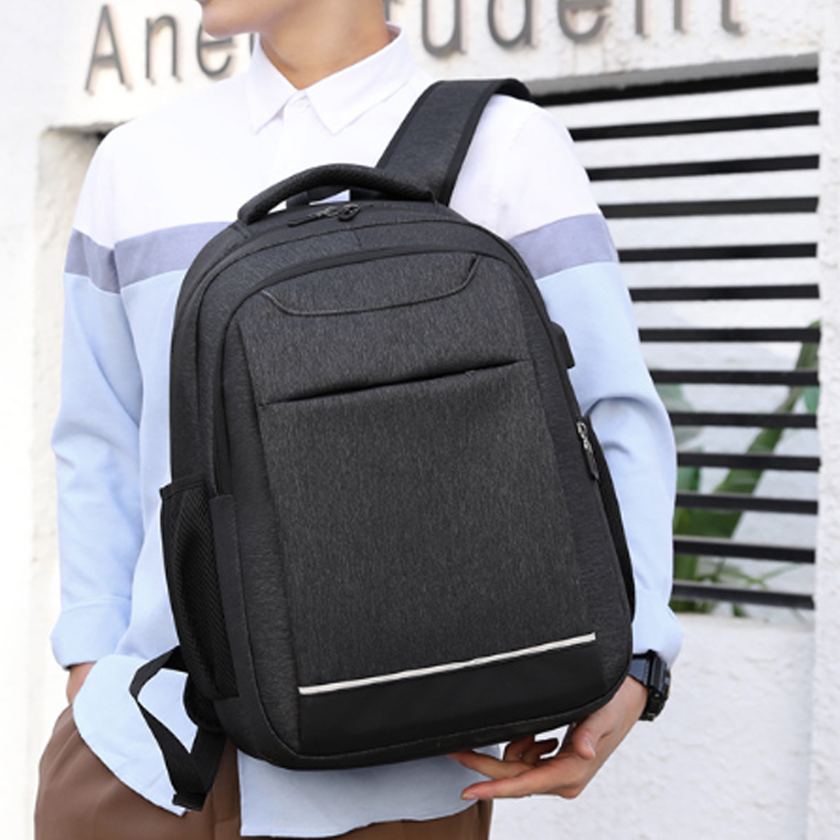 Durable Laptop Backpack with USB Charging Port 9