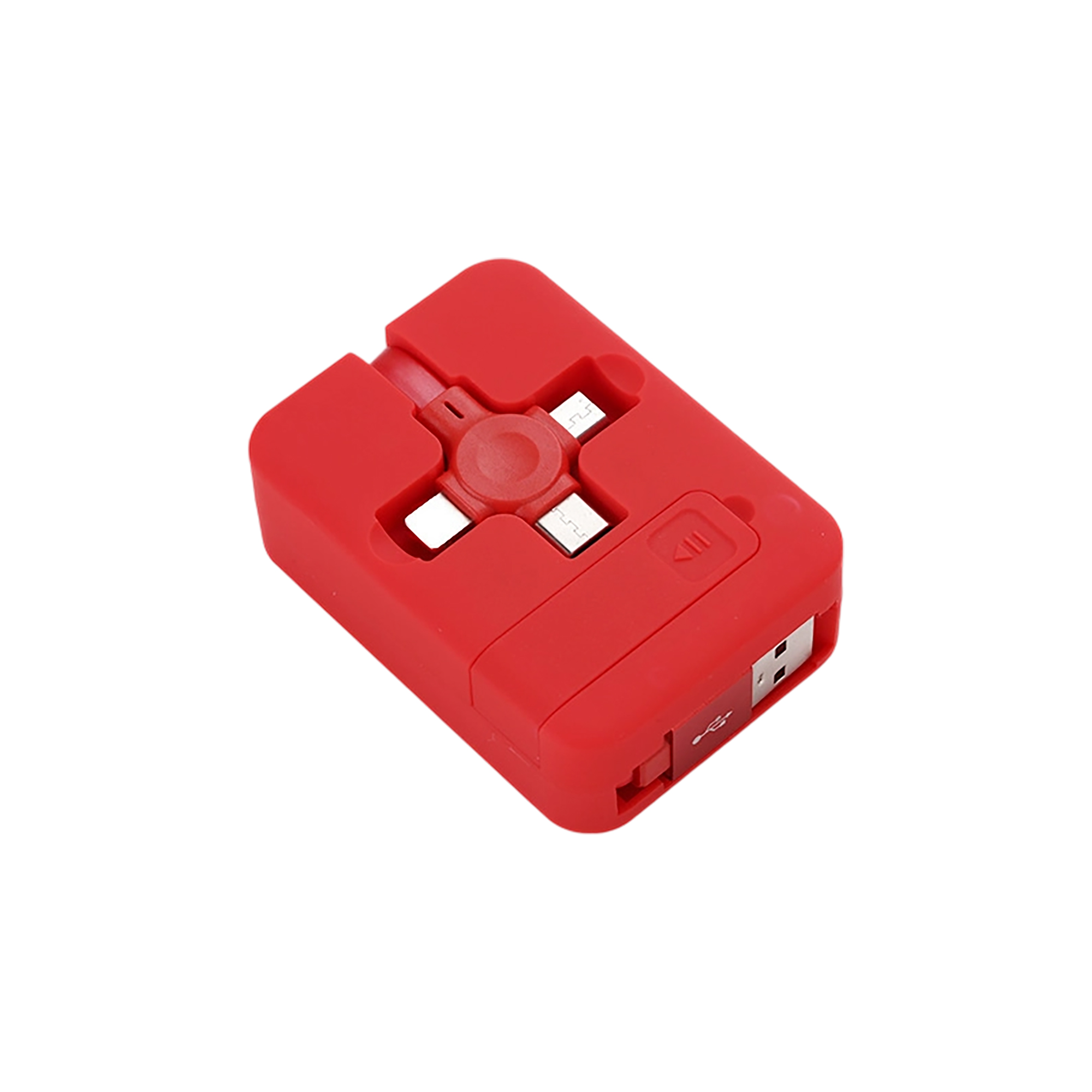 Retractable Four In One Charging Cable With Phone Stand 39.4" Length 1
