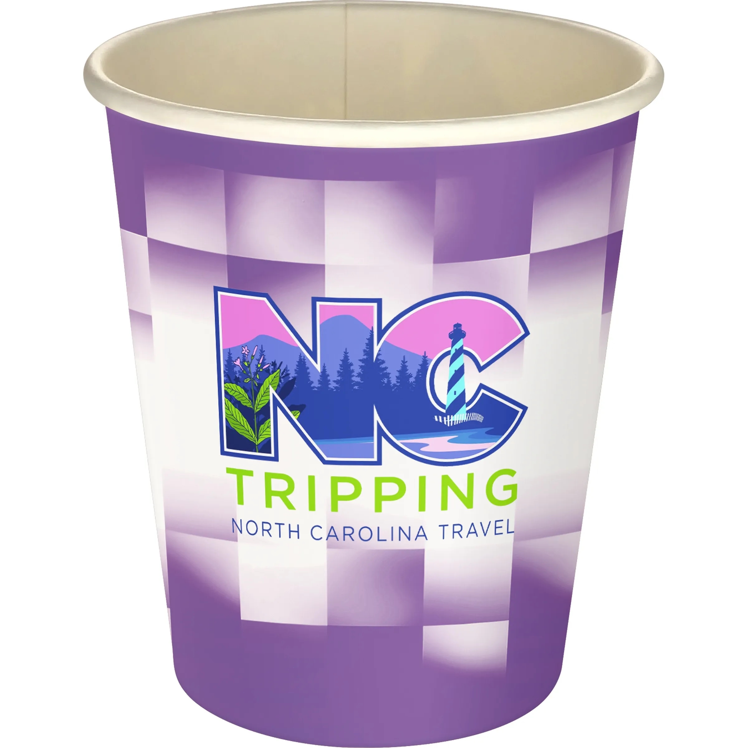 5 oz Full Color Shaded Checkers Paper Cup 18