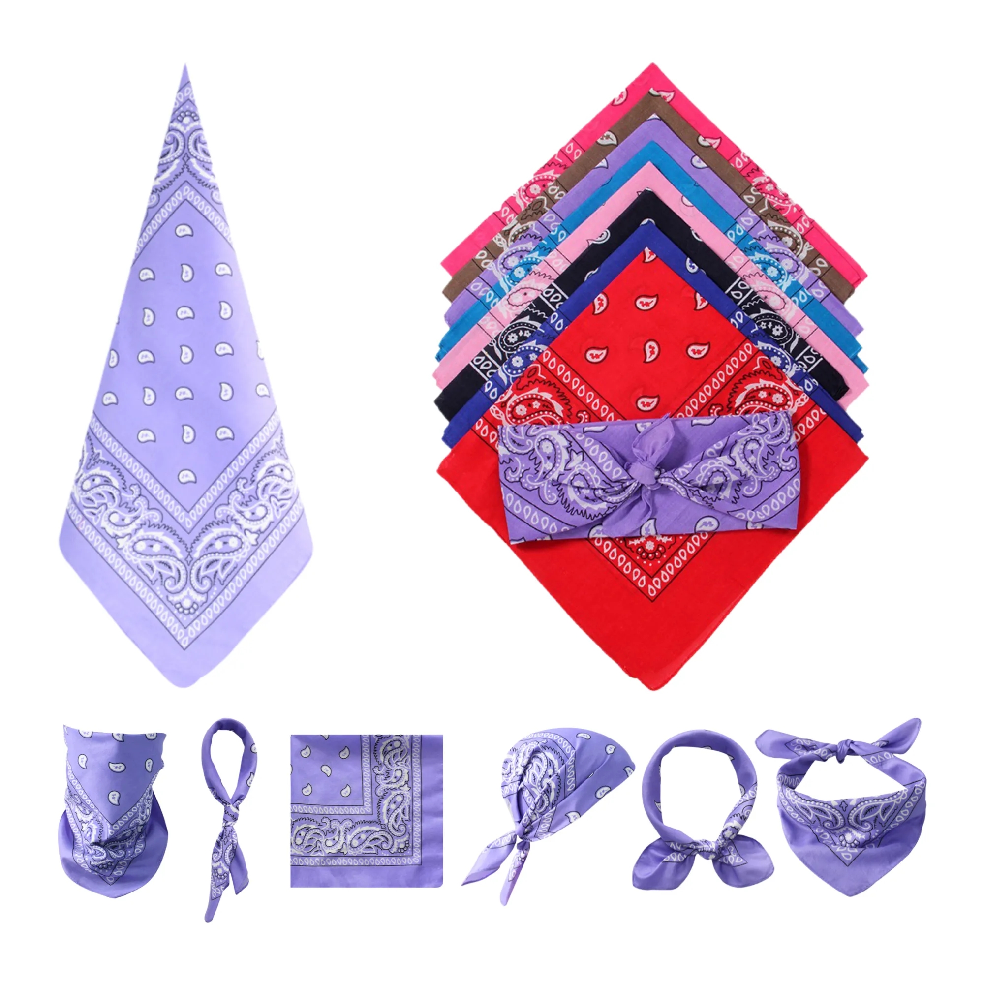 22" Full Color Cotton Bandana