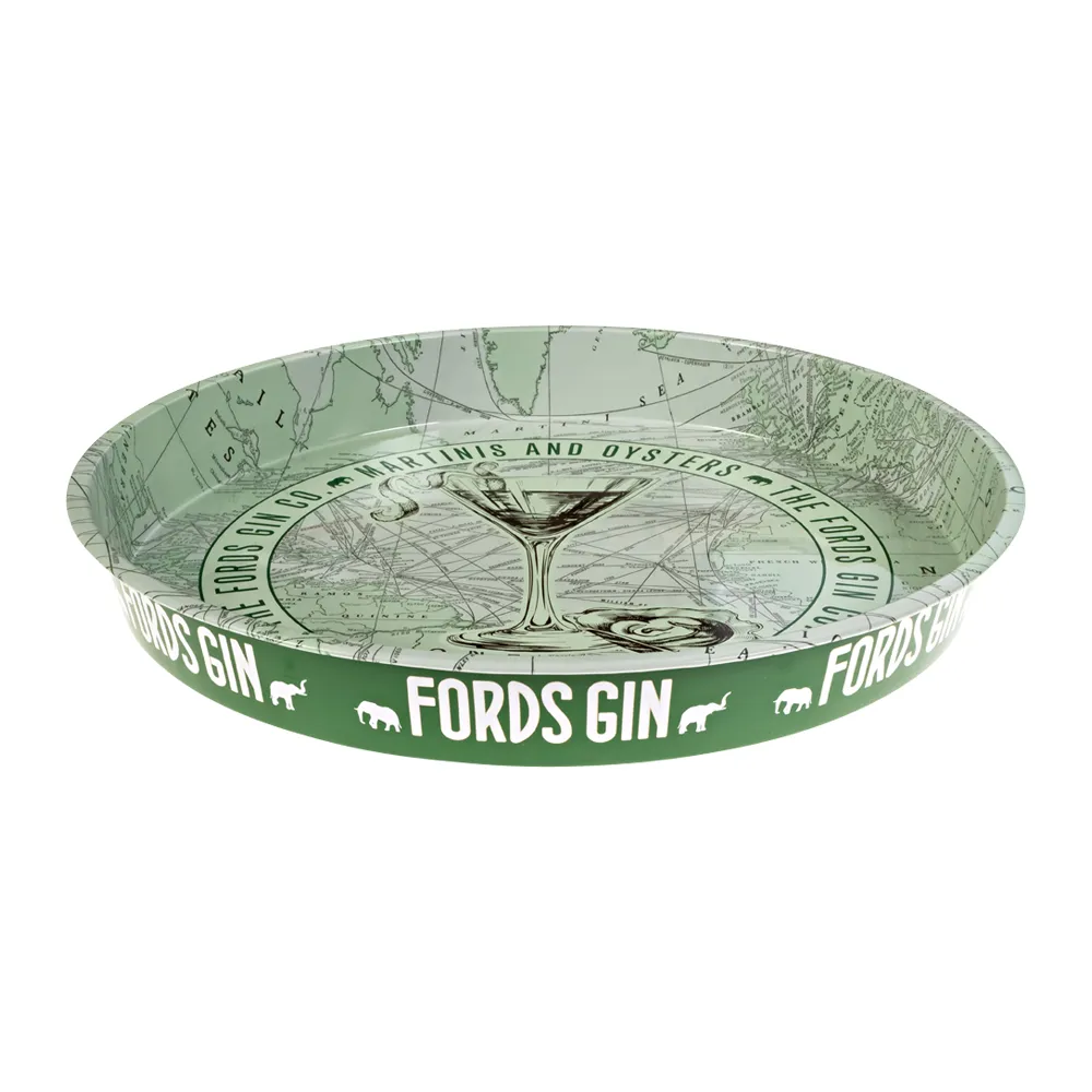 Large Round Beverage Tray 6