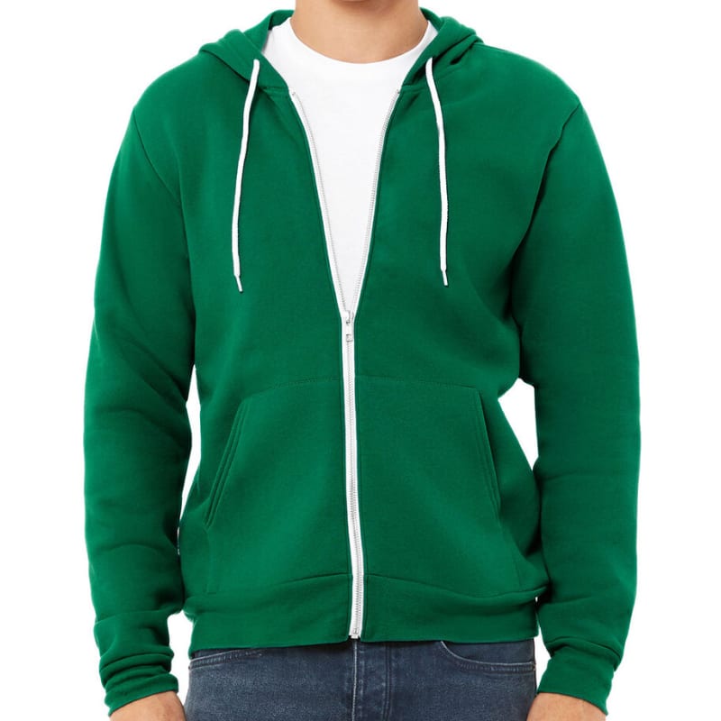 Bella Unisex Poly-Cotton Fleece Full-Zip Hoodie 121