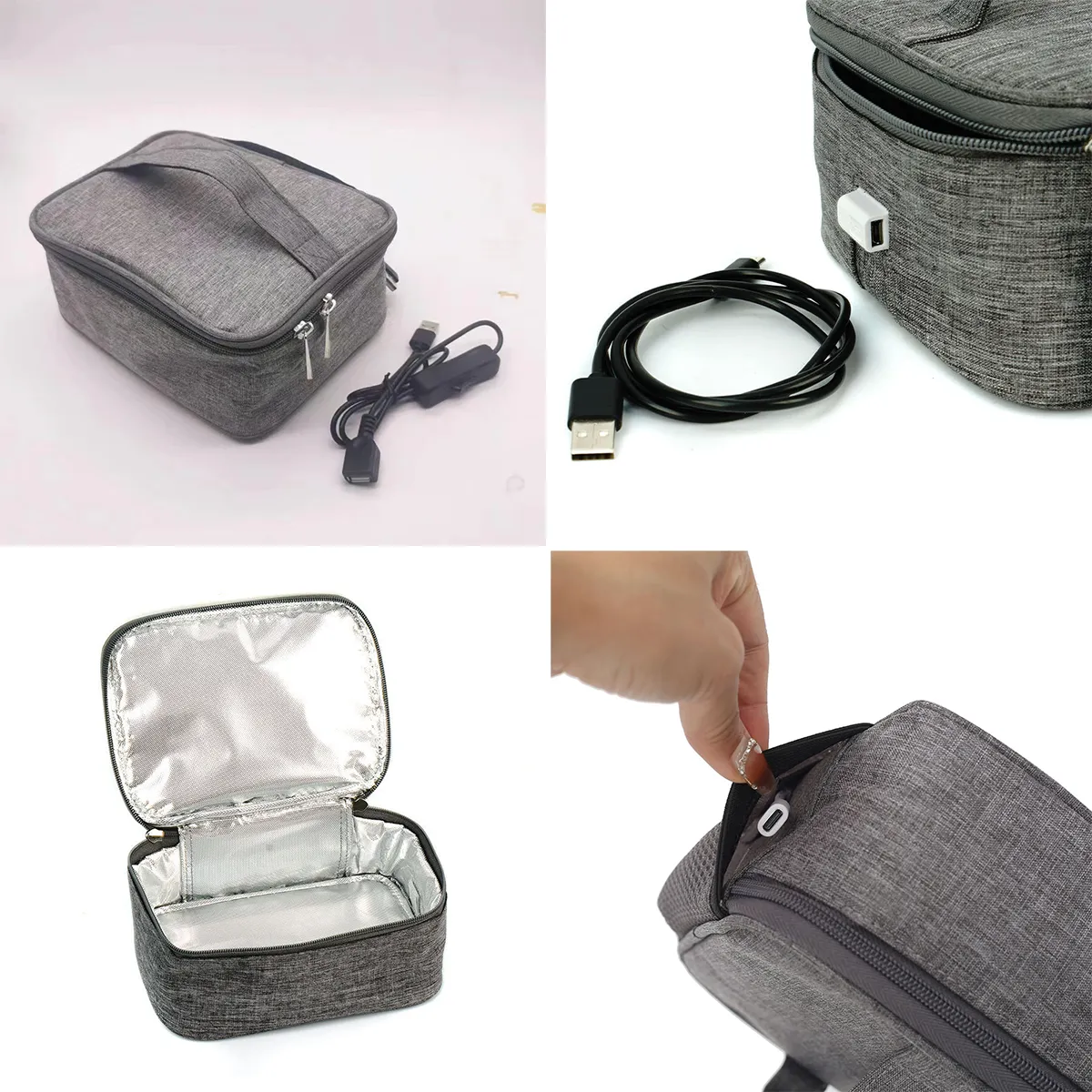 USB Charging Portable Heated Lunch Box 3