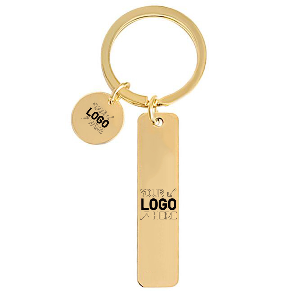 Personalized Pendant Stainless Steel Keychain 4