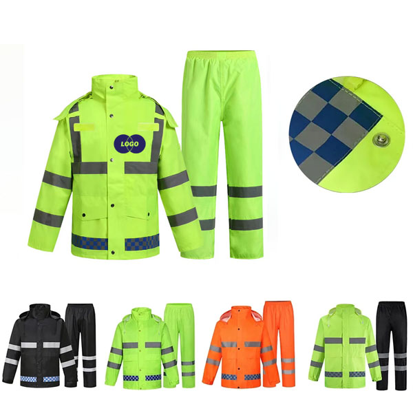 High Visibility Waterproof Safety Rain Suit 2