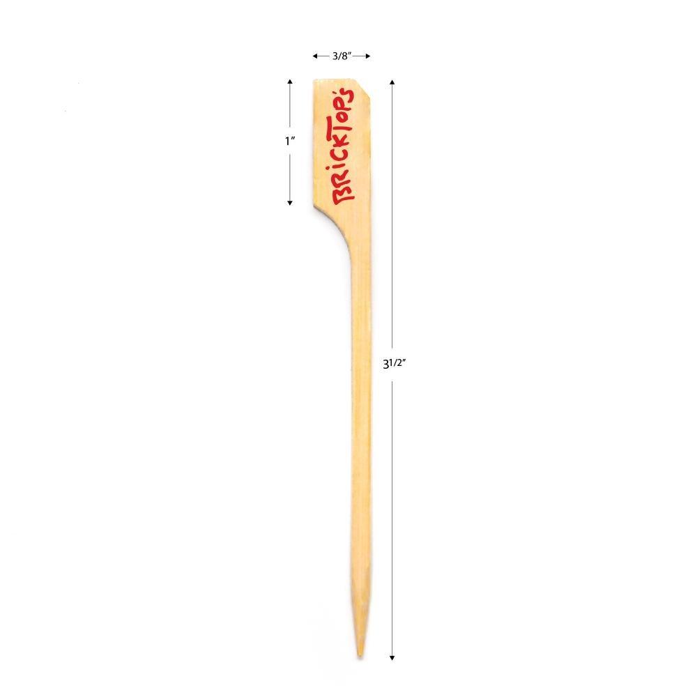 3.5 Inch Custom Toothpicks - Boat Oar Picks - Color Printing 3