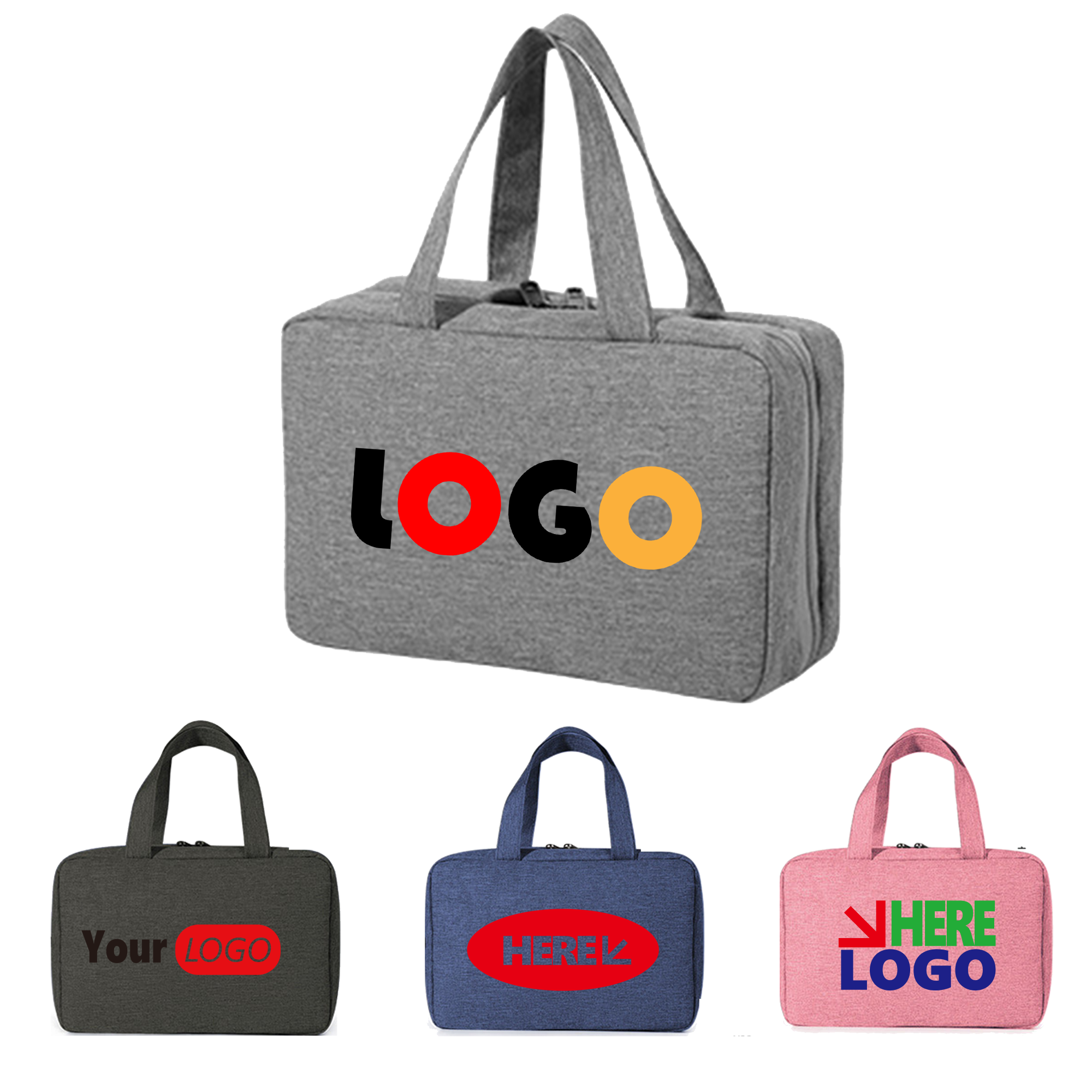Waterproof Foldable Wet-Dry Separated Toiletry Bag 3