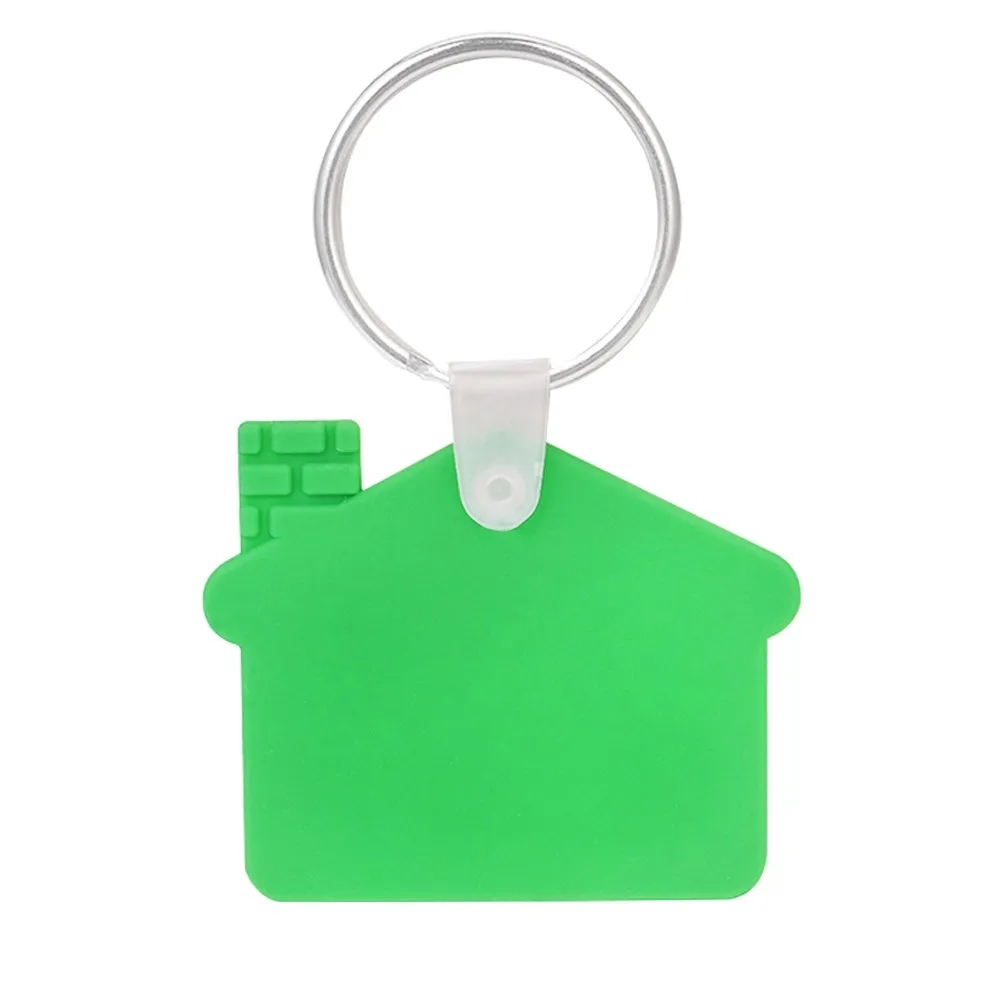 Custom House Shaped Silicone Keychain 10