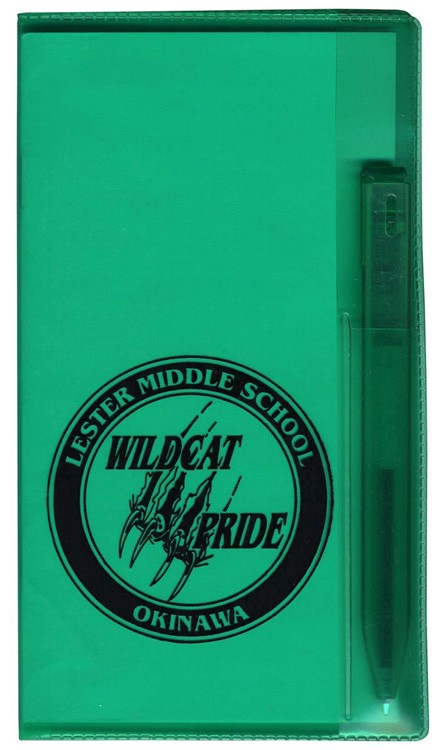 Translucent Vinyl Cover Monthly Planner with Flat Pen 4