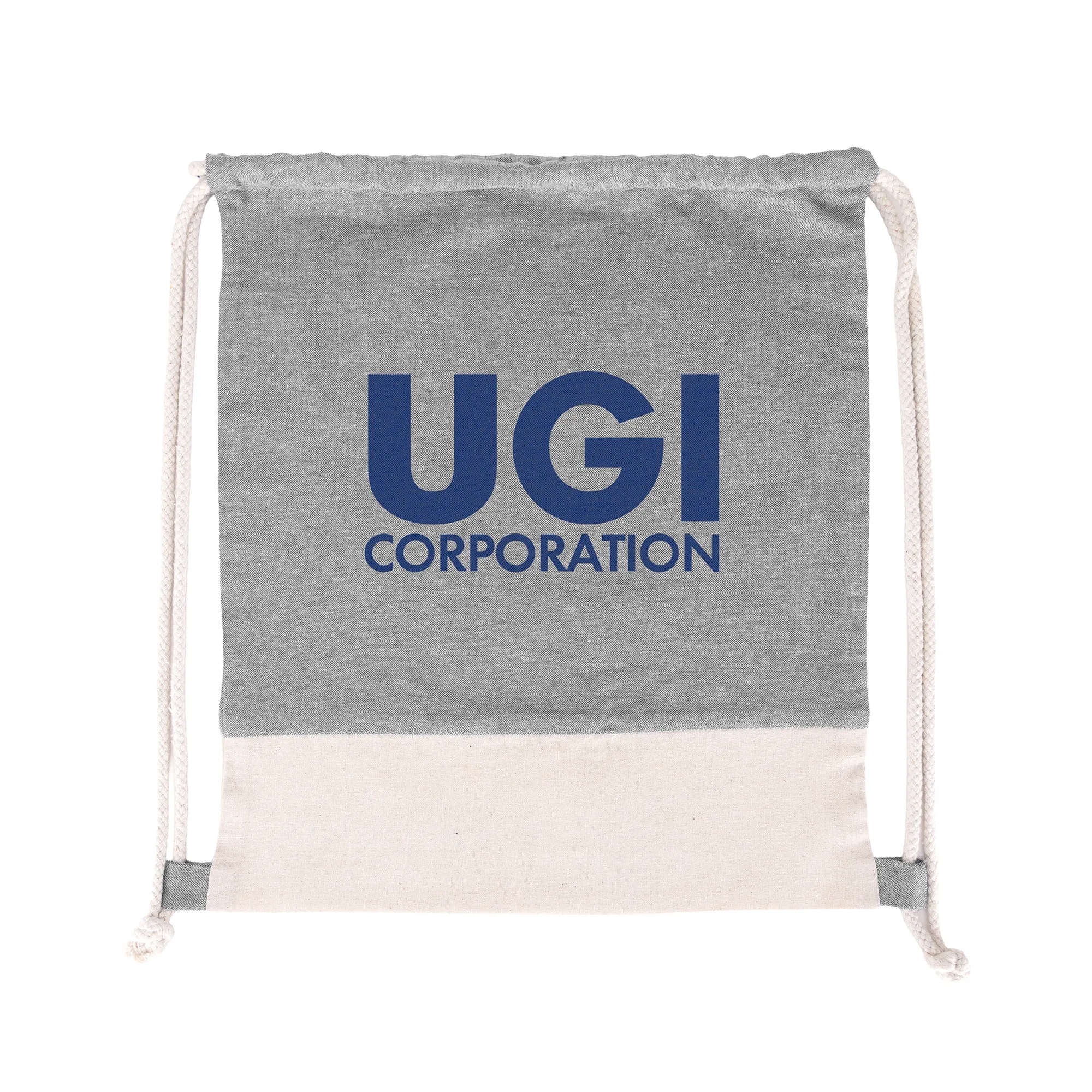 TwinTone Recycled Cotton Drawstring Bag 4