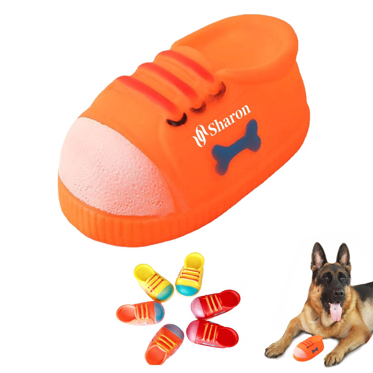 Shoe-Shaped Dog Chew Toy Tear-Resistant 8