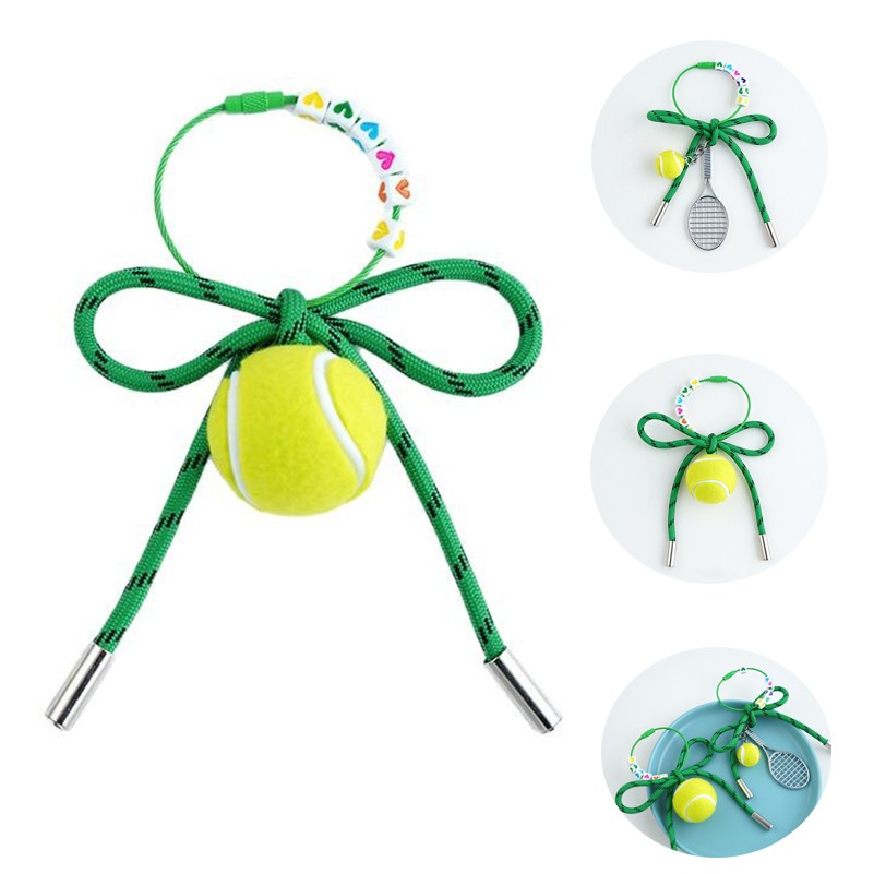 Sports Tennis Racket Keychain Rope 1