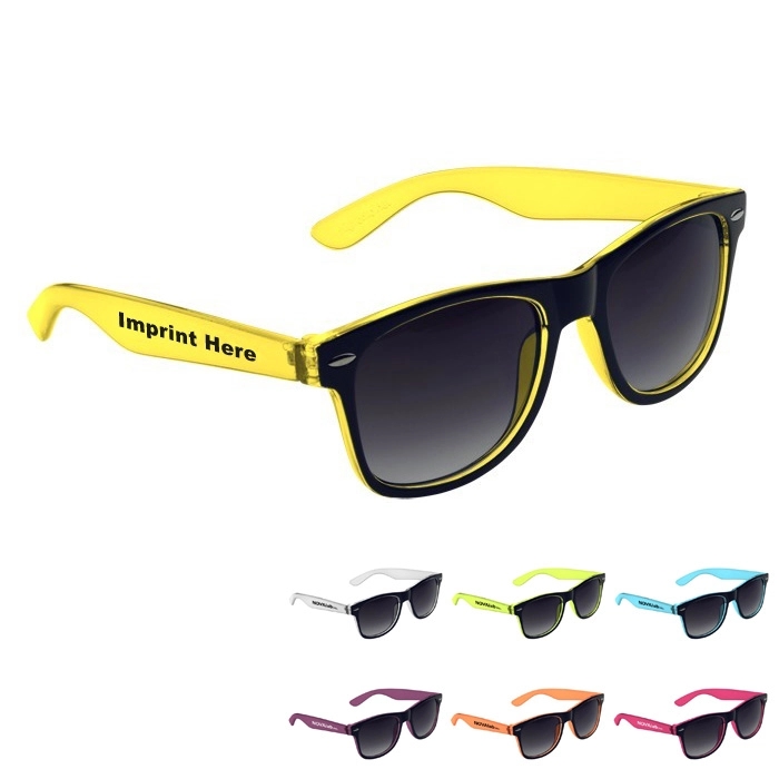 Risky Business Sunglasses - Translucent Two-Tone 1