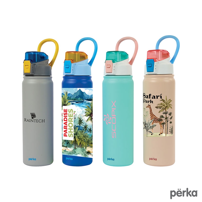 Perka® Rex Fresh 24 oz. Double Wall, Recycled Stainless Steel Water Bottle