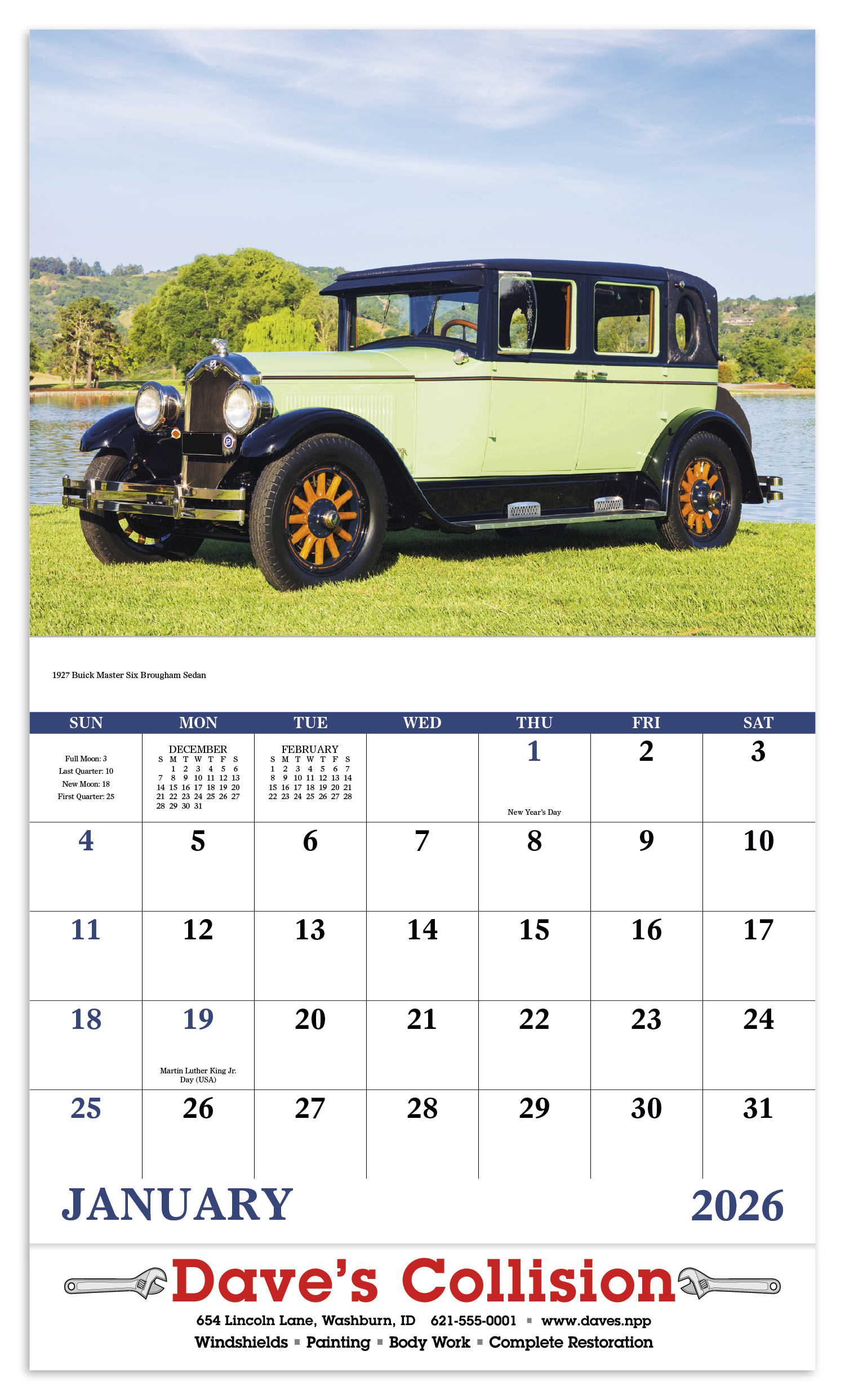 Good Value™ Antique Autos Calendar 14