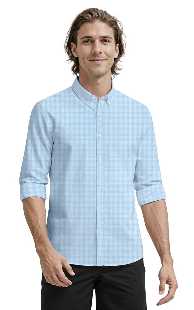 Mens L/S Tricolor Plaid 6