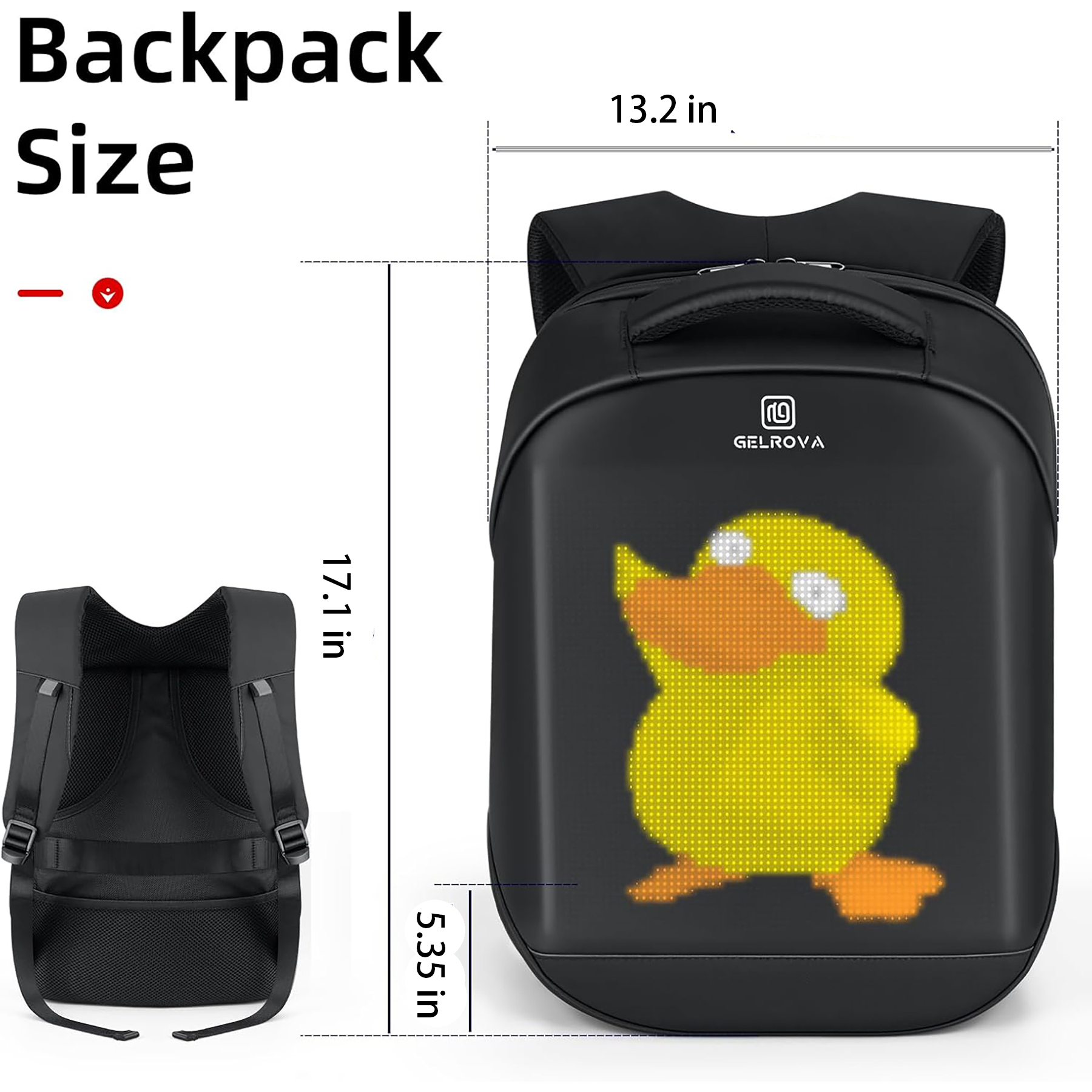 LCD Backpack with Programmable Full Color Display 5