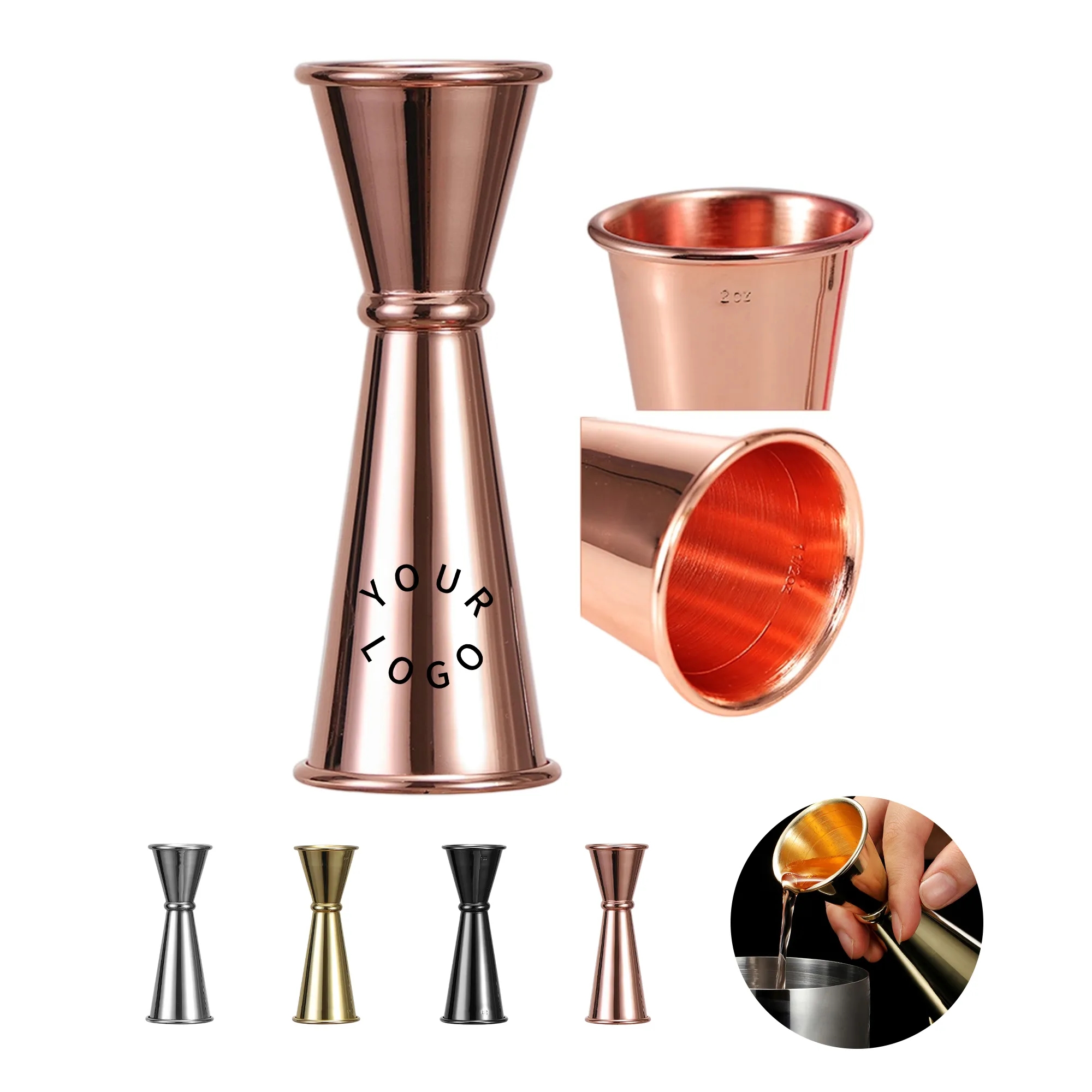1oz 2oz Stainless Steel Cocktail Jigger 4