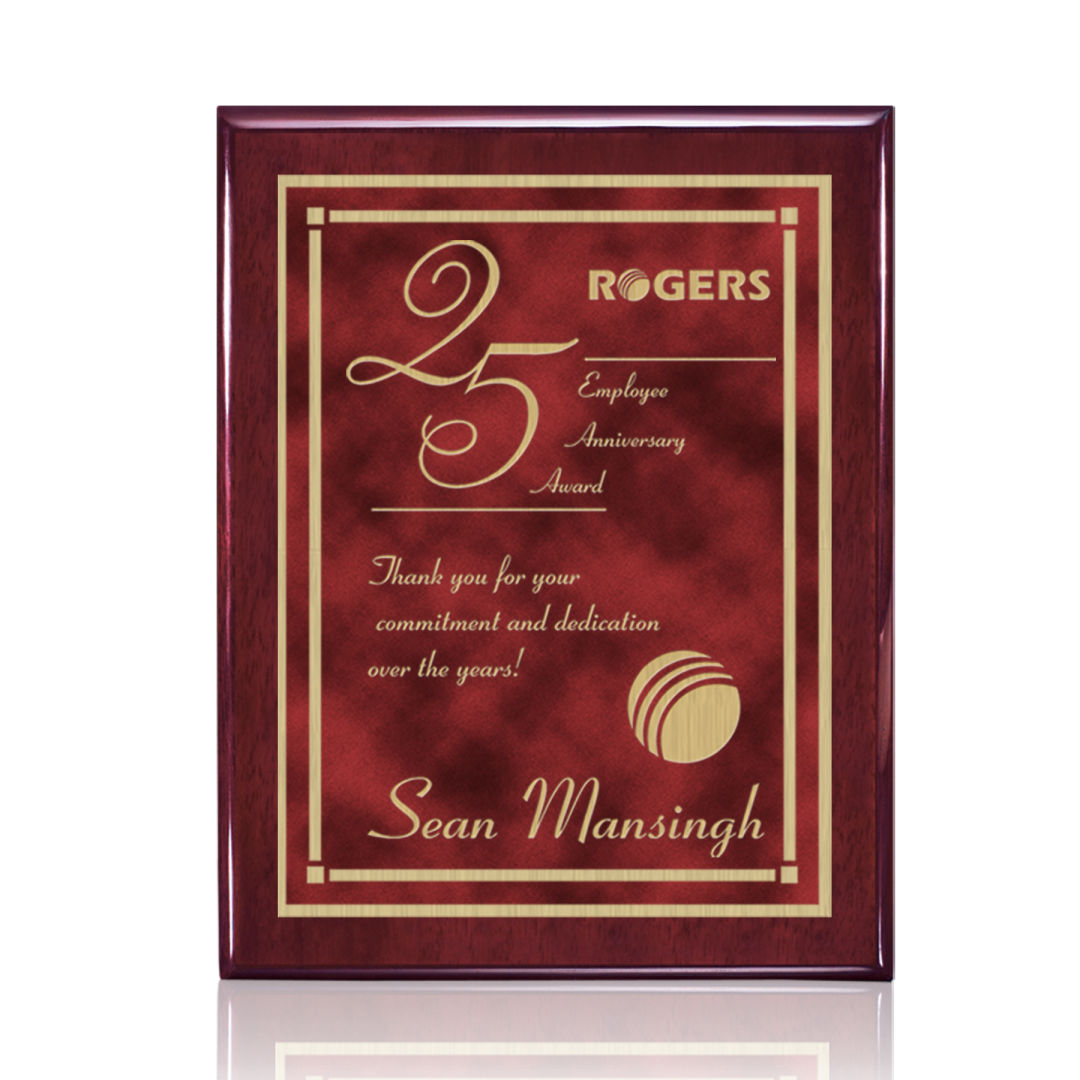 Oakleigh/Contempo Plaque - Rosewood/Red 2