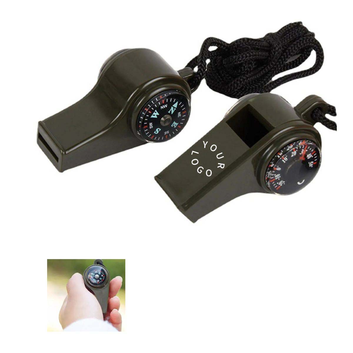 Durable Emergency Whistle with Built In Navigation Tool 2