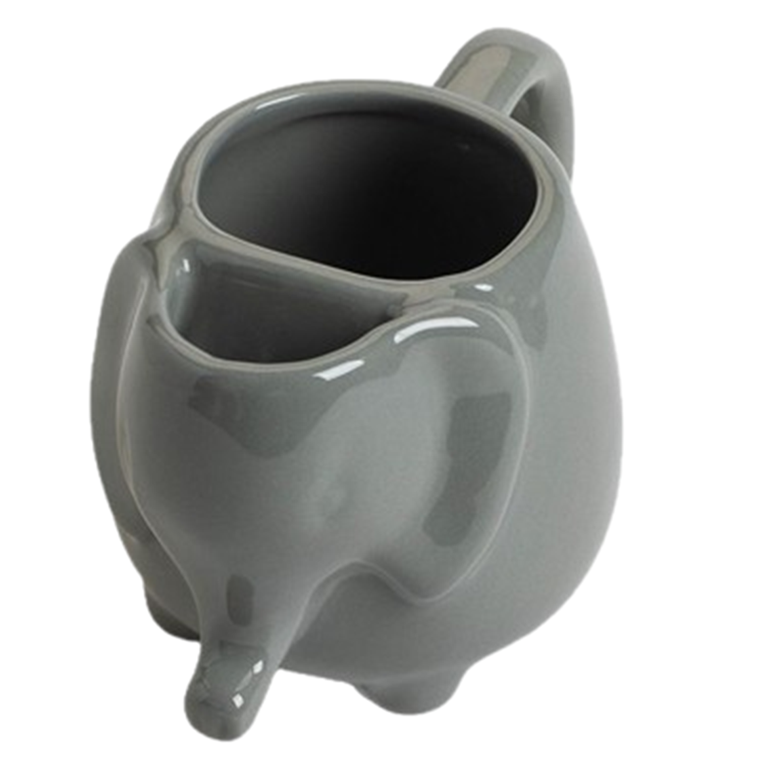 15oz Elephant Shaped Ceramic Mug w/ Tea Bag Holder 10
