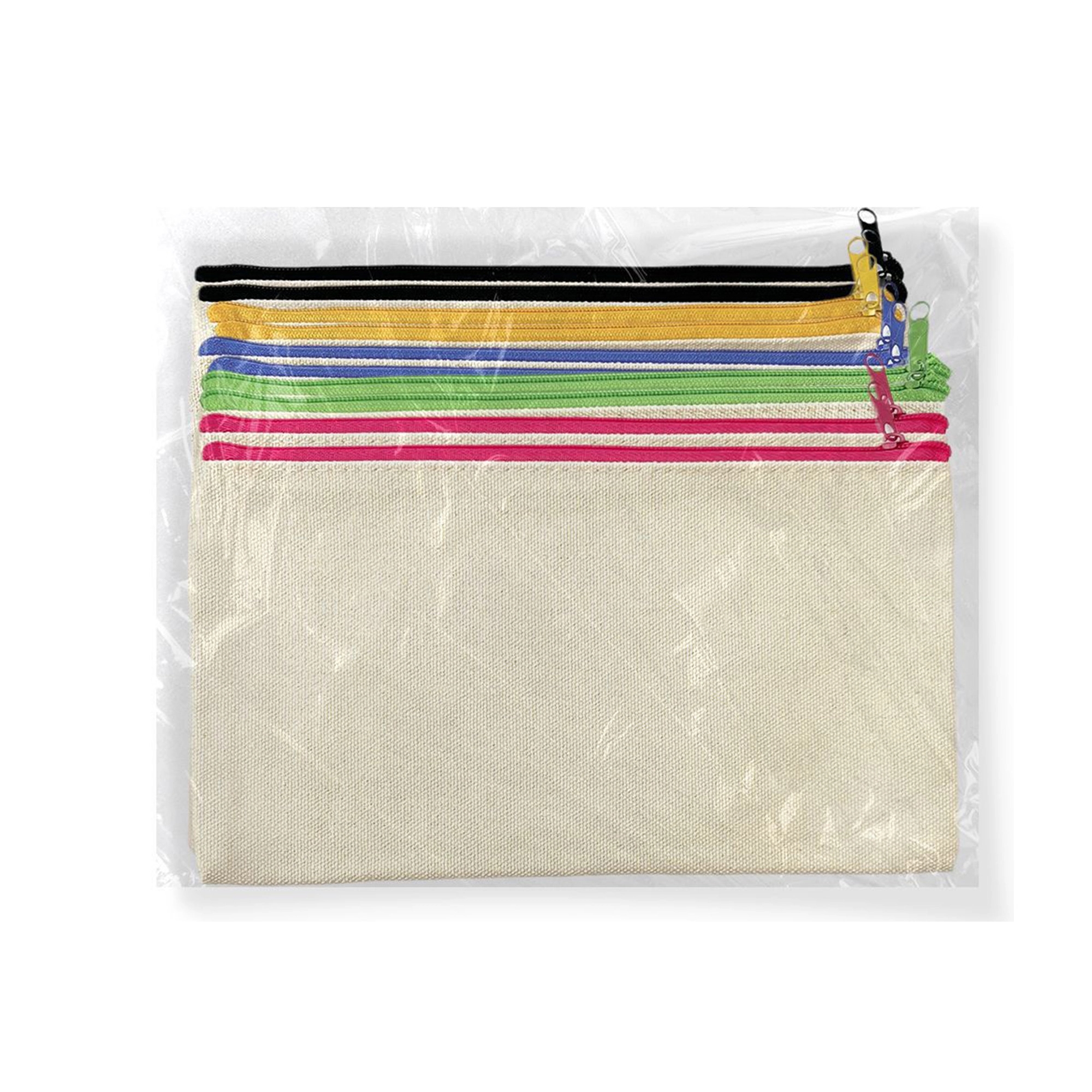 Canvas Pen Case Blank Makeup Bags 4