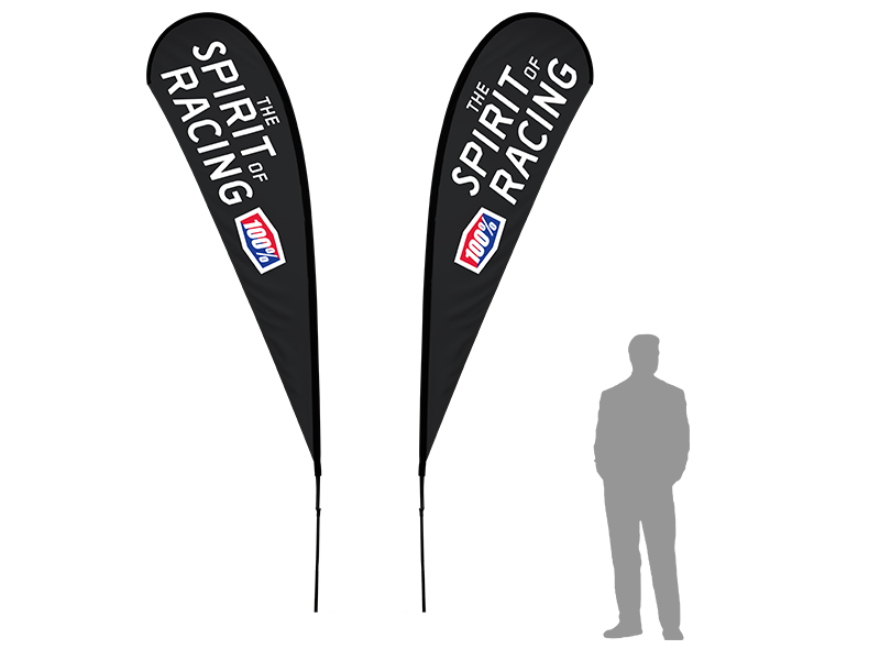 15ft Double Sided TearDrop Flag w/ Pole