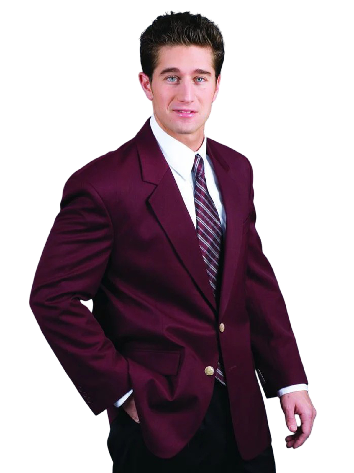 Executive Apparel Blazers - Men's 6-Pocket Single-Breasted Blazer 6