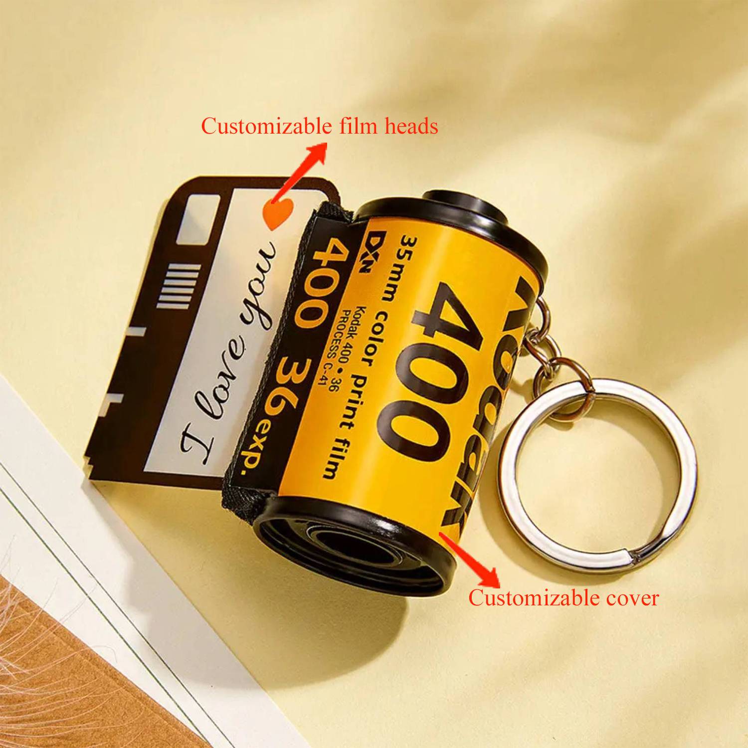 Custom Memory Film Roll Keychain 6