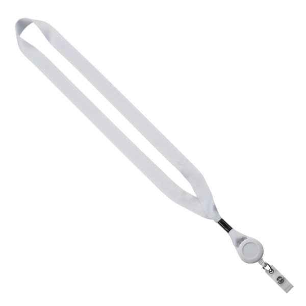 3/4" Dye-Sublimated Lanyard with Metal Crimp & Retractable Badge Reel 12
